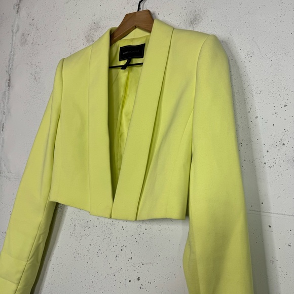 BCBGMAXAZRIA Open Front Crop Clasp Cardigan Blazer Jacket XS - Picture 2 of 10